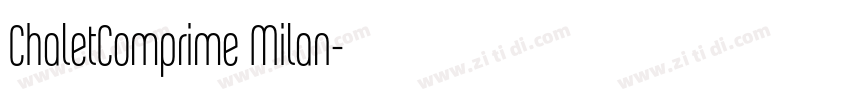 ChaletComprime Milan字体转换